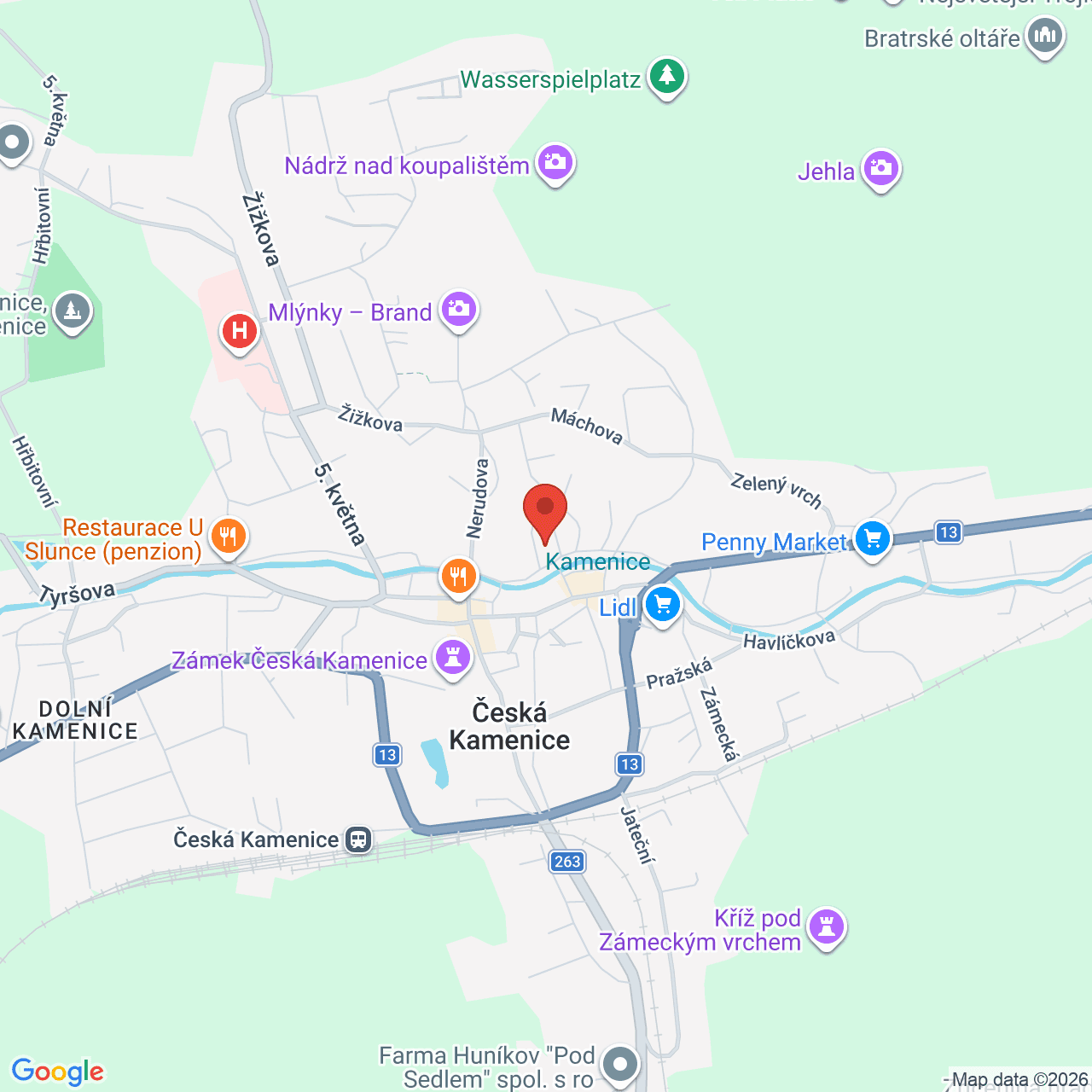 Mapa k nám