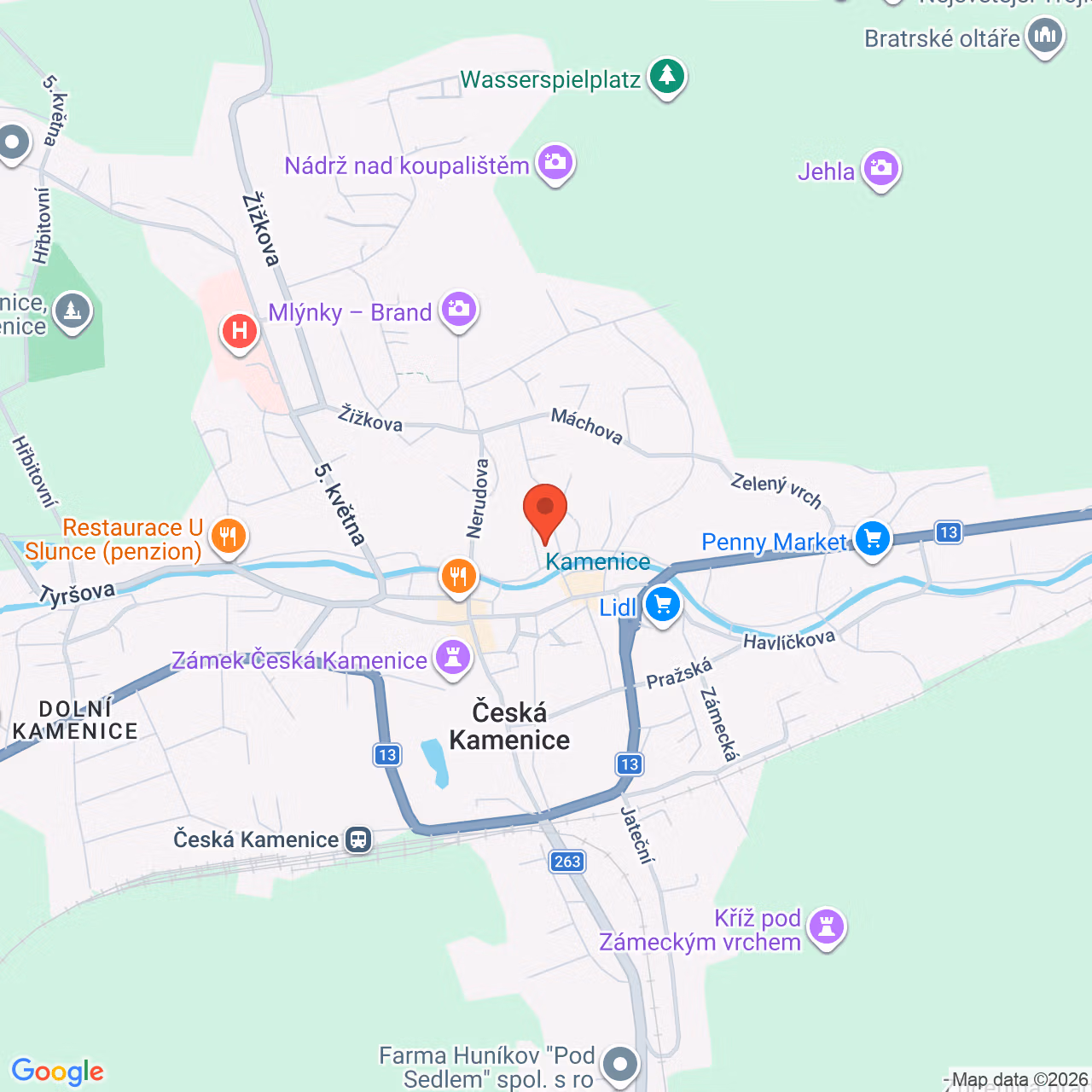 Mapa k nám